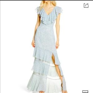 WAYF The Hailey Ruffle Tiered Gown